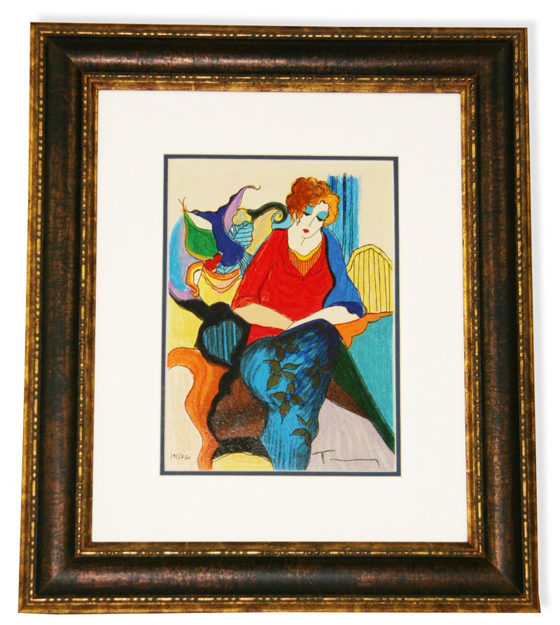 Tarkay- Framed Lithograph-Original Signature