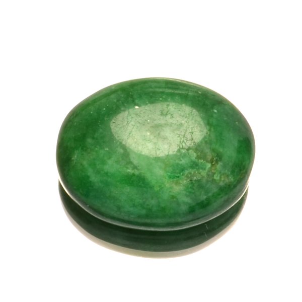 14.55CT Oval Cut Cabochon Green Beryl Gemstone: 14.55CT Oval Cut Cabochon Green Beryl Gemstone Retail Replacement