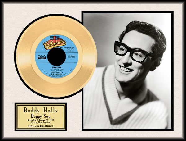 BUDDY HOLLY ''Peggy Sue'' Gold Record: BUDDY HOLLY "Peggy Sue" Item Profile: GOV FILE # S-00123