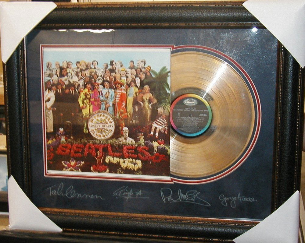 Beatles Gold Album - Plate Signatures: Beatles Gold Album - Plate Signatures Item Profile: GOV FILE # M-02302<