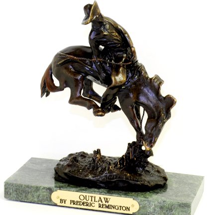 Outlaw- By Frederic Remington-Bronze Reissue: Outlaw- By Frederic Remington-Bronze Reissue Item Pro