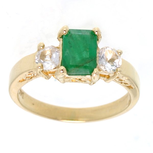 APP: 4.8k 14 kt. Gold, 0.95CT Emerald Ring: 14 kt. Gold, 0.95CT Emerald Ring Retail Replacement Value: