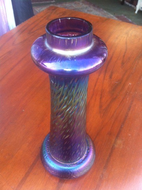 Loetz Glass Vase: Loetz Glass Vase Item Profile: GOV FILE # M-03726 Asset Type: Collectible Shipping