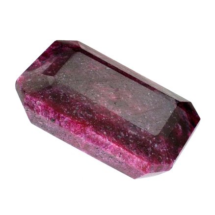APP: 20.3k 580.00CT Emerald Cut Ruby Gemstone: 580.00CT Emerald Cut Ruby GemstoneRetail Replacement Value: