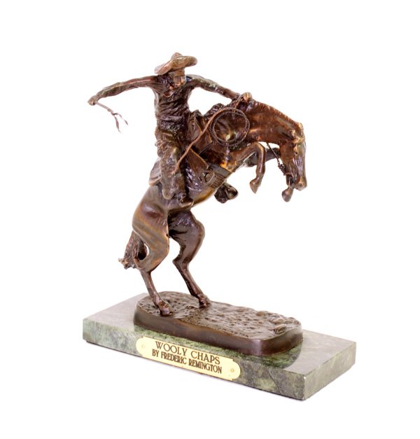 Wooly Chaps- By Frederic Remington- Bronze Reissue: Wooly Chaps- By Frederic Remington- Bronze Reissu
