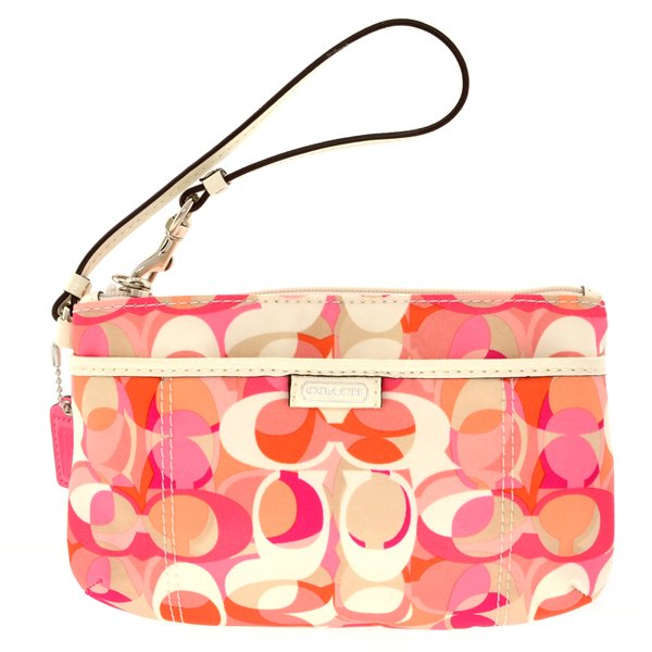 Coach Daisy Kaleidoscope Print Medium Wristlet Handbag: Coach Daisy Kaleidescope Print Medium Wristl