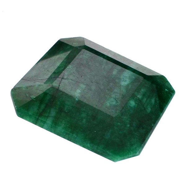 APP: 9.6k 370.00CT Emerald Cut Green Beryl Gemstone: 370.00CT Emerald Cut Green Beryl Gemstone Retail Replacement Value: