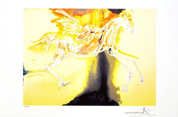 SALVADOR DALI Pegasus Print, Limited Edition: SALVADOR DALI: Pegasus Print Item Profile: GOV FILE # P-05530