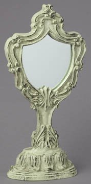 Antique White Table Mirror: Anqitue White Table Mirror Item Profile: GOV FILE # T-07012