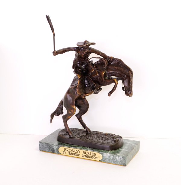 Bronco Buster- By Frederic Remington-Bronze Reissue: Bronco Buster- By Frederic Remington-Bronze Reis