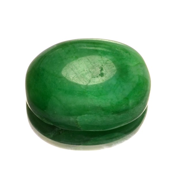 17.25CT Oval Cut Cabochon Green Beryl Gemstone: 17.25CT Oval Cut Cabochon Green Beryl Gemstone Retail Replacement