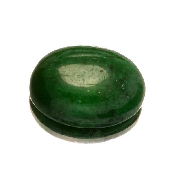 APP: 0k 14.70CT Oval Cut Cabochon Green Beryl Gemstone: 14.70CT Oval Cut Cabochon Green Beryl Gemstone Retail Replacement