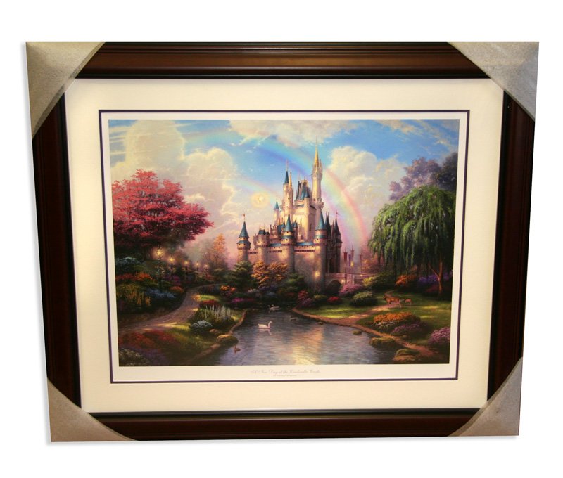 Thomas Kinkade - "A New Day at Cinderella's Castle": Thoma