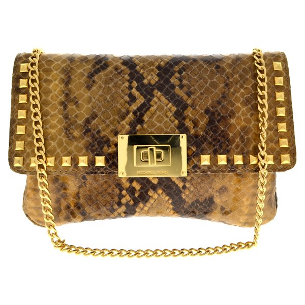 Michael Kors Sloan Leather Stud Clutch/Shoulder Bag: Michael Kors Sloan Leather Stud Clutch/Shou