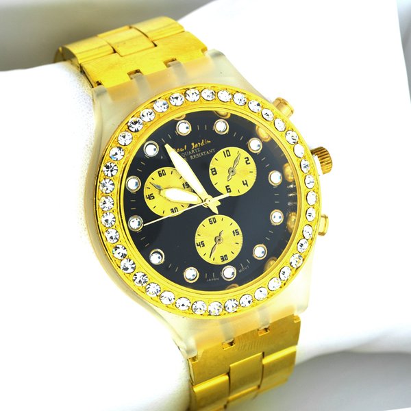 Paul Jardin Quartz Gold & Diamond Men's Watch: Paul Jardin Quartz Gold and Diamond Men's Watch Item Profile: GOV