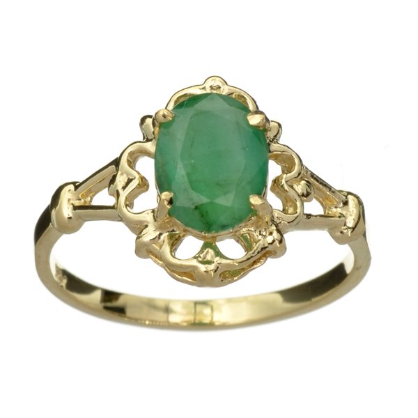 APP: 2.5k 14 kt. Gold, 1.20CT Oval Cut Emerald Ring: 14 kt. Gold, 1.20CT Oval Cut Emerald Ring Retail Replacement Value: