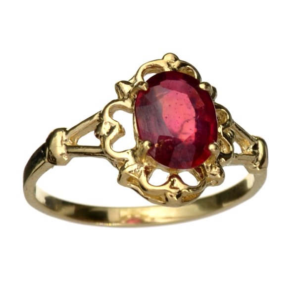 APP: 2.5k 14 kt. Gold, 1.30CT Oval Cut Ruby Ring: 14 kt. Gold, 1.30CT Oval Cut Ruby Ring Retail Replacement Value: