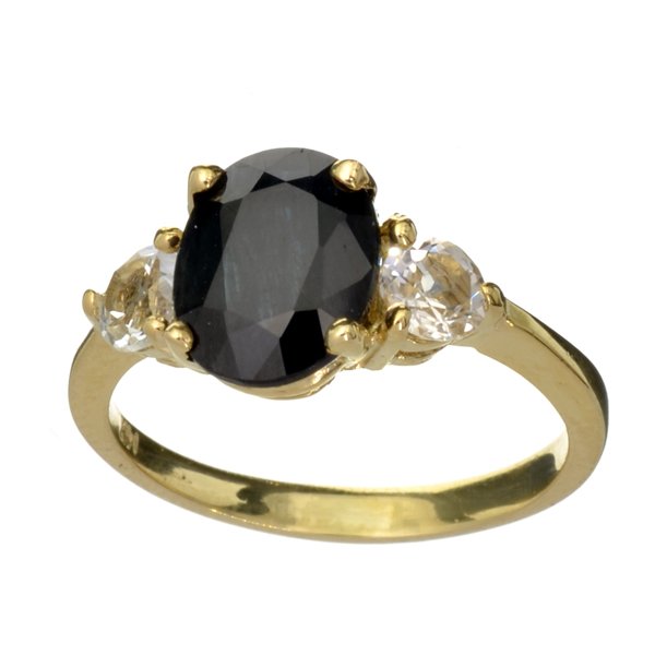 APP: 5.9k 14kt Gold, 2.50CT Blue Sapphire & Topaz Ring: 14 kt. Gold, 2.50CT Blue Sapphire And Topaz Ring Retail Replacement
