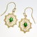 APP: 3.8k 14 kt Gold 0.97CT Oval Cut Tsavorite Earrings