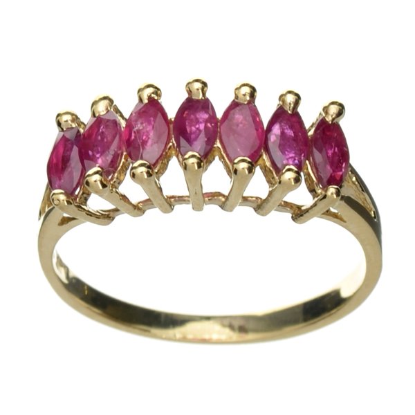 APP: 2.1k 14 kt. Gold, 1.25CT Marquise Cut Ruby Ring: 14 kt. Gold, 1.25CT Marquise Cut Ruby Ring Retail Replacement Value: