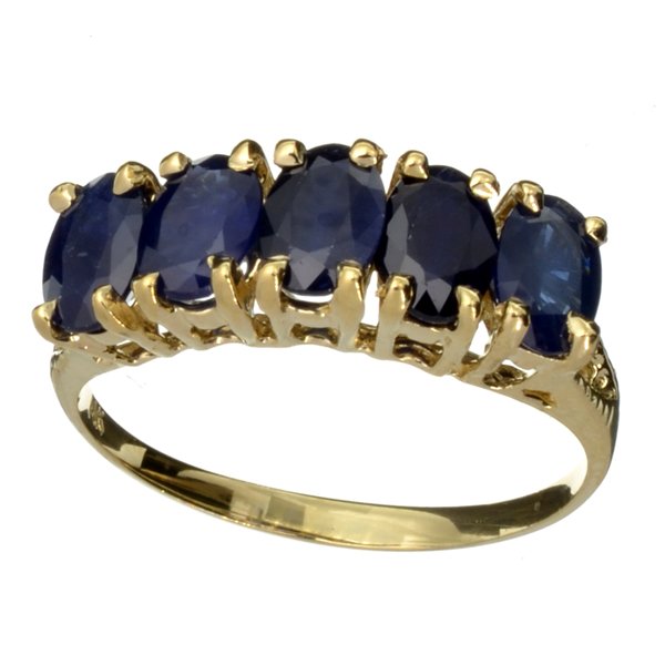 APP: 4.2k 14kt Gold, 2.30CT Oval Cut Blue Sapphire Ring: 14 kt. Gold, 2.30CT Oval Cut Blue Sapphire Ring Retail Replacement Va
