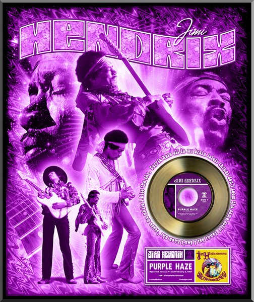 JIMI HENDRIX "Purple Haze" Gold 45: JIMI HENDRIX "Purple Haze" Item Profile: GOV FILE # S-00
