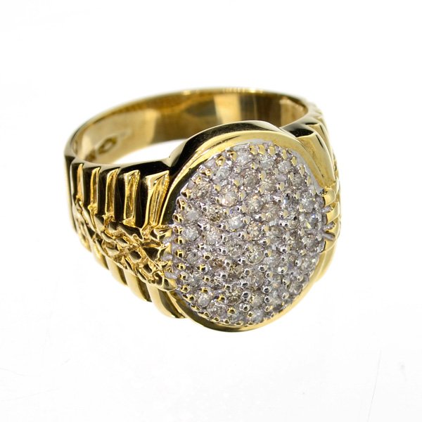 APP: 5.2k 14kt White & Yellow Gold, 0.85CT Diamond Ring: 14 kt. White & Yellow Gold, 0.85CT Diamond Ring Retail Replacement Va