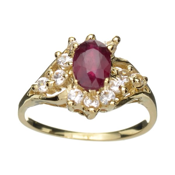 APP: 2.5k 14 kt. Gold, 1.00CT Ruby & Topaz Ring: 14 kt. Gold, 1.00CT Ruby And Topaz RingRetail Replacement Value: