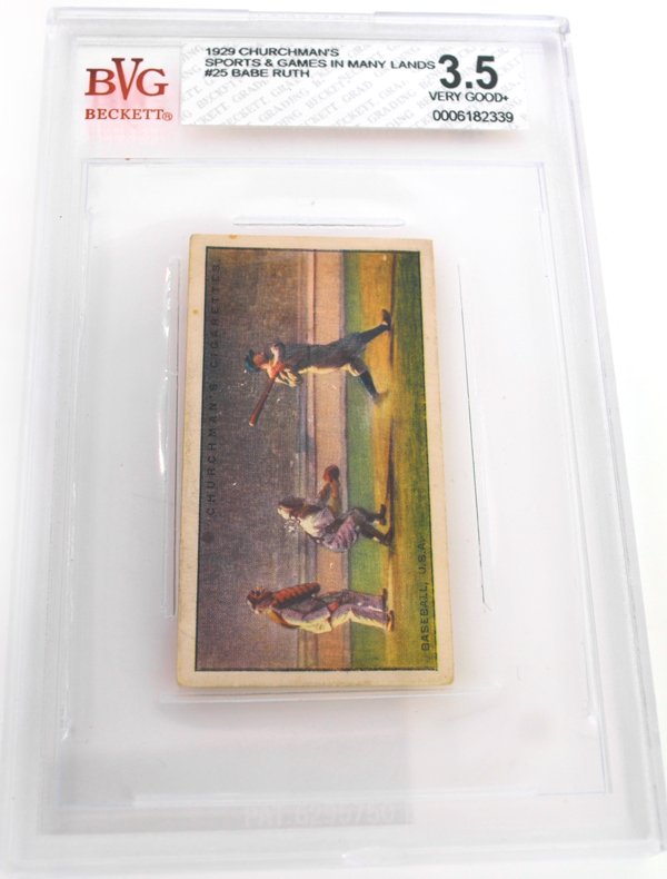 ^1929 Churchman's Babe Ruth BVG 3.5: ^1929 Churchman's Babe Ruth BVG 3.5 Item Profile: GOV