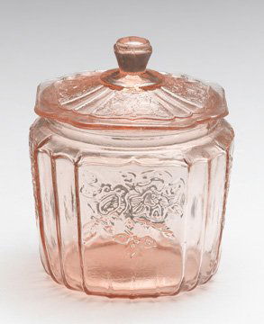 7 Inch Pink Mayfair Cookie Jar: 7 Inch Pink Mayfair Cookie Jar Item Profile: GOV FILE # T-085