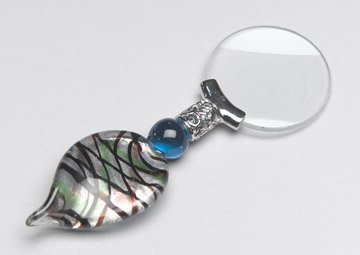 Multicolor Blown Glass Magnifying Glass: Multicolor Blown Glass Magnifying Glass Item Profile: <