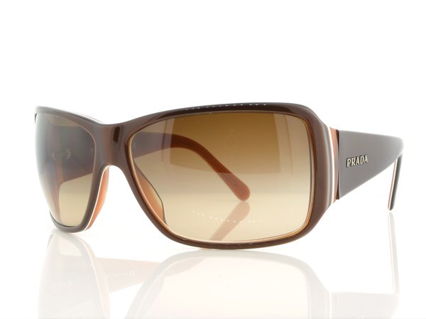 Prada Large Brown -Orange Sunglasses: Prada Large Brown -Orange Sunglasses Item Profile: GOV