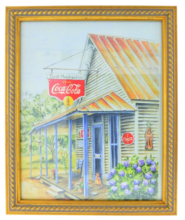 Vintage Coca-Cola Advertising Picture: Vintage Coca-Cola Advertising Picture Item Profile: GO