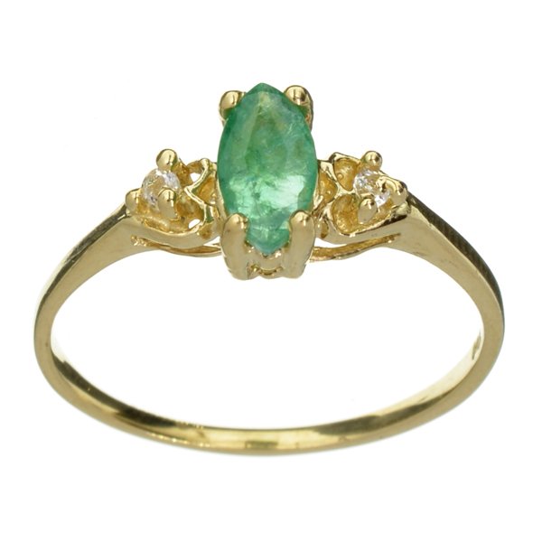 APP: 1.8k 14 kt. Gold, 0.30CT Emerald & Topaz Ring: 14 kt. Gold, 0.30CT Emerald And Topaz Ring Retail Replacement Value: