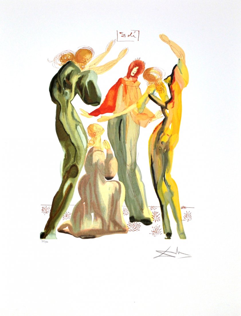 SALVADOR DALI La Danse Print, Limited Edition: SALVADOR DALI: La Danse Print Item Profile: GOV FILE # P-06321