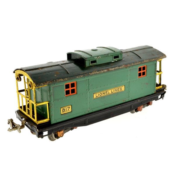 ^Vintage Original Lionel Pre-War 817 O Gauge Train Car: ^Vintage Original Lionel Pre-War Green