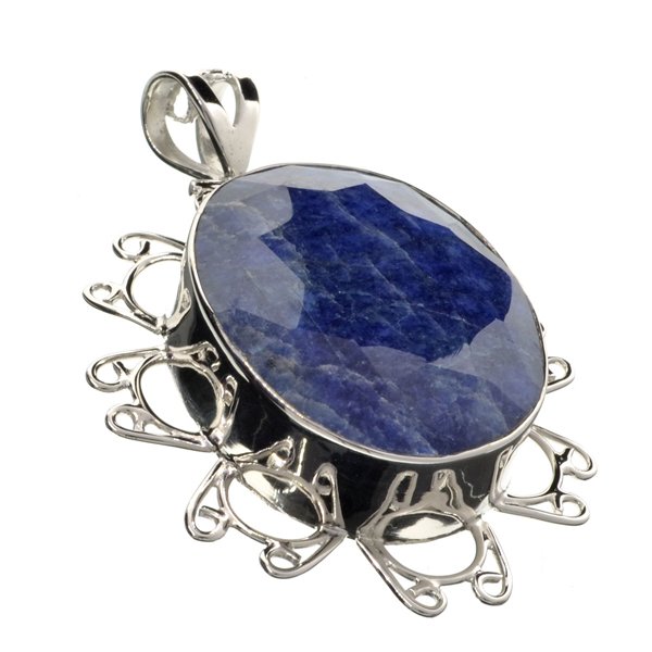 APP: 2k 125.26CT Oval Cut Extremely Rare Iolite And: Gov. File: 81037 125.26CT Oval Cut Extremely Rare Iolite And Sterling Silver Pendant Retail Replacement Value: $2.0K Asset Type: Pendant Shipping: $19.95