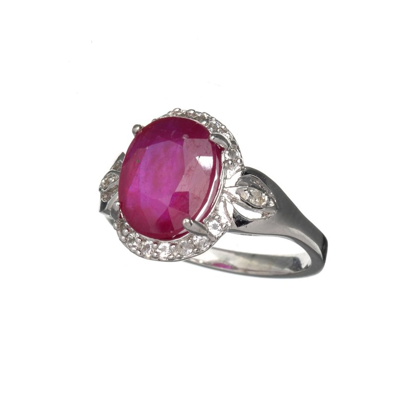 APP: 2.4k Fine Jewelry 2.90CT Ruby And Colorless Topaz: Gov. File: H-15638 Fine Jewelry 2.90CT Ruby And Colorless Topaz Platinum Over Sterling Silver Ring Retail Replacement Value: $2.4K Asset Type: Ring Shipping: $19.95