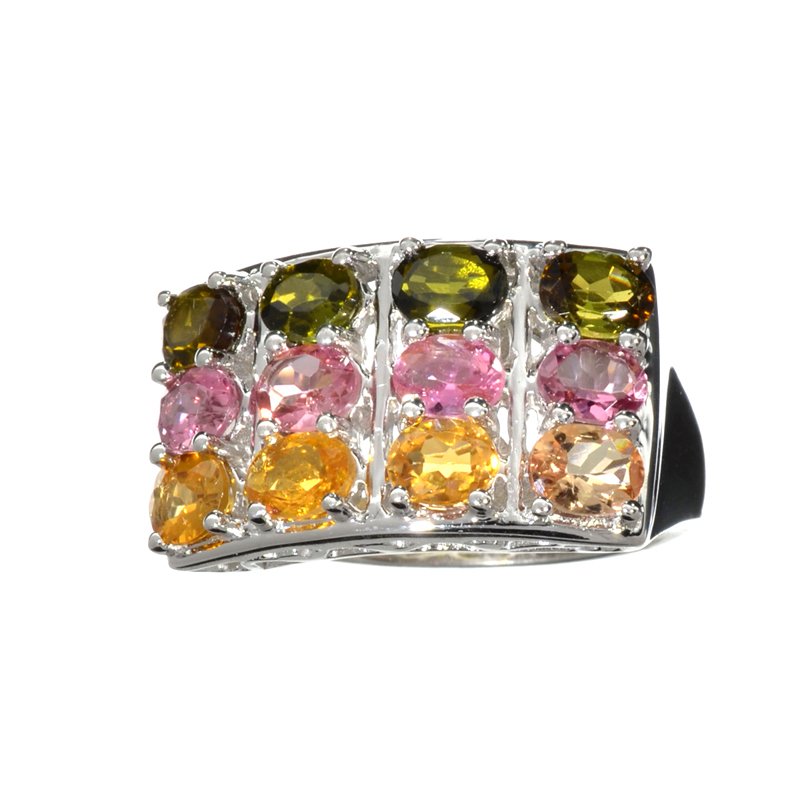 APP: 2.4k Fine Jewelry 3.72CT Oval Cut Multi-Colored,: Gov. File: H-13619 Fine Jewelry 3.72CT Oval Cut Multi-Colored, Multi Precious Gemstones And Platinum Over Sterling Silver Ring Retail Replacement Value: $2.4K Asset Type: Ring Shipping: $19.95