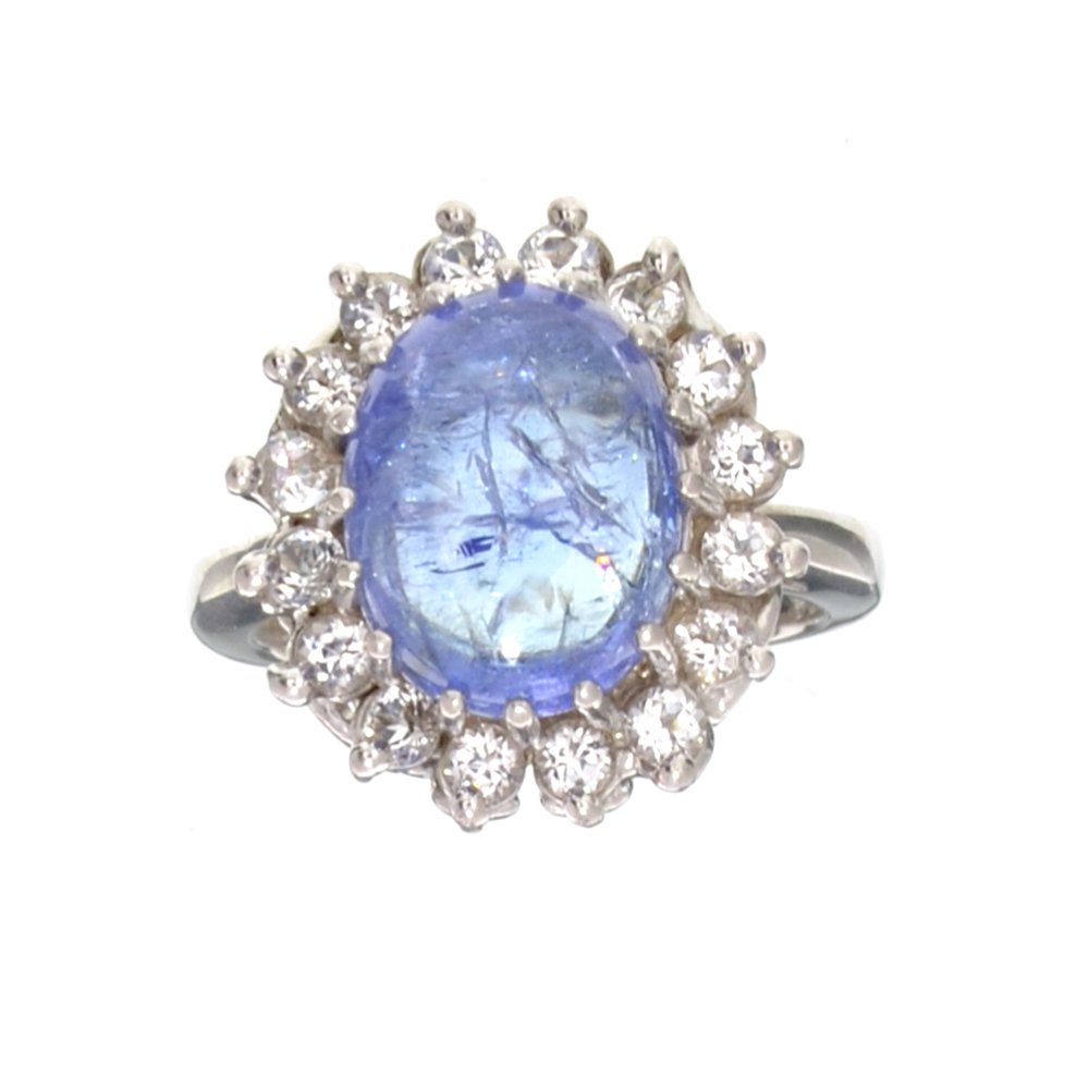 APP: 1.3k Fine Jewelry Designer Sebastian 6.37CT: Gov. File: H-27927 Fine Jewelry Designer Sebastian 6.37CT Tanzanite and White Topaz Sterling Silver Ring Retail Replacement Value: $1.3K Asset Type: Ring Shipping: $19.95