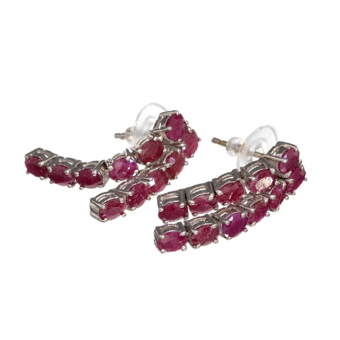 APP: 2.3k Fine Jewelry 3.43CT Oval Cut Ruby And: Gov. File: H-00296 Fine Jewelry 3.43CT Oval Cut Ruby And Platinum Over Sterling Silver Earrings Retail Replacement Value: $2.3K Asset Type: Earrings Shipping: $19.95