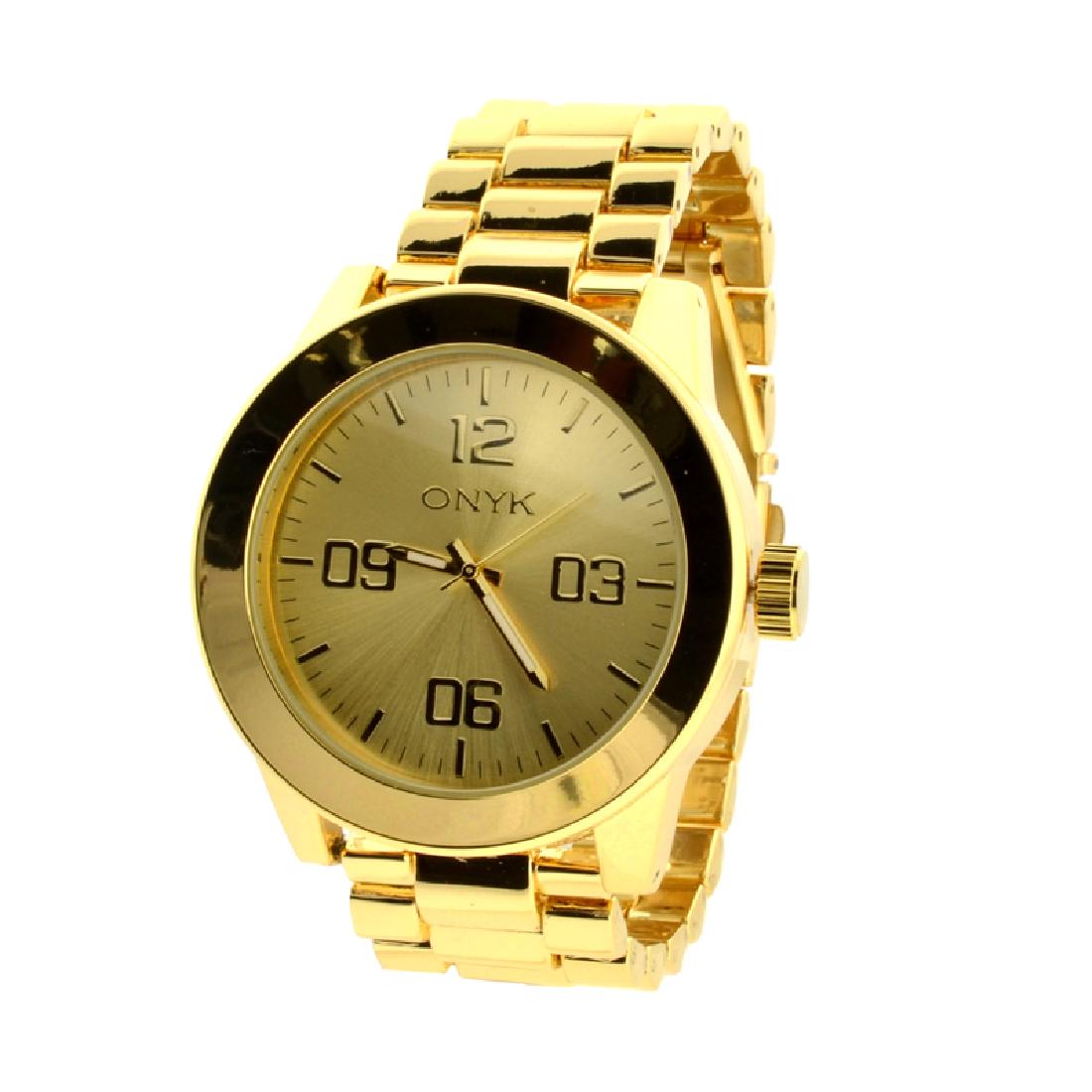 New Onyk Stainless Steel Back, Water Resistant Watch: Gov. File: H-03574 New Onyk Stainless Steel Back, Water Resistant Watch Asset Type: Watch Shipping: $19.95