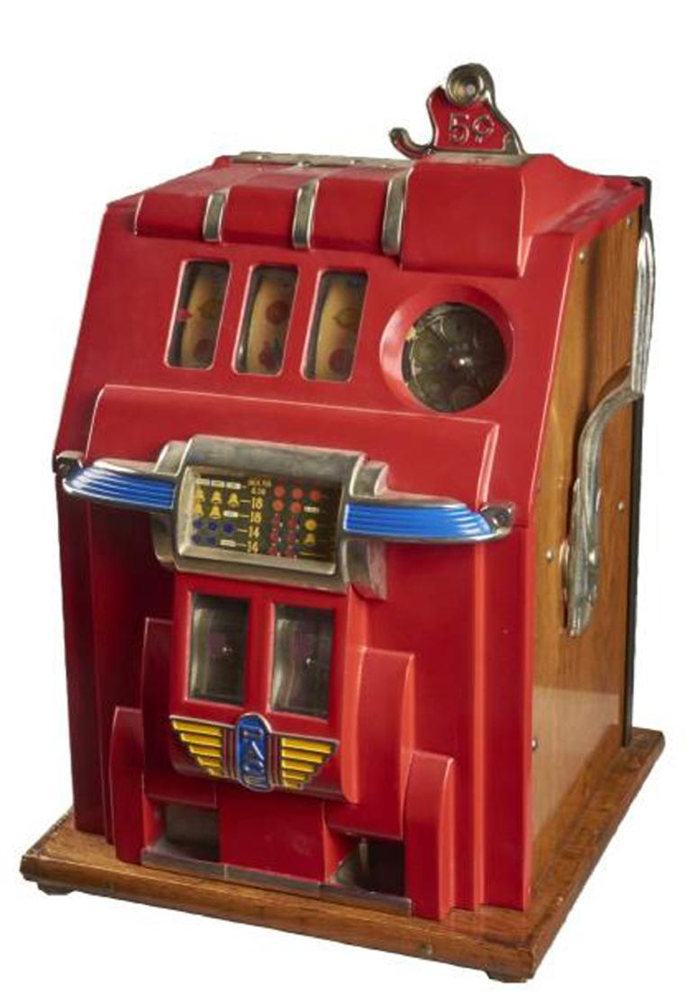 Rare Antique 5¢ Pace Deluxe Cherry Bell Slot Machine: Gov. File: M-04901 Rare Antique 5¢ Pace Deluxe Cherry Bell Slot Machine -PNR- Asset Type: Collectible Shipping: $24.95. Item may be pick up only, or require additional shipping charges due to weight 