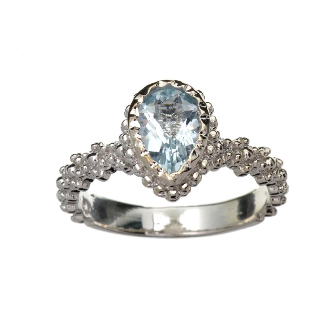 APP: 1k Fine Jewelry 1.45CT Pear Cut Aquamarine Beryl: Gov. File: H-06841 Fine Jewelry 1.45CT Pear Cut Aquamarine Beryl And Platinum Over Sterling Silver Ring Retail Replacement Value: $1.0K Asset Type: Ring Shipping: $19.95