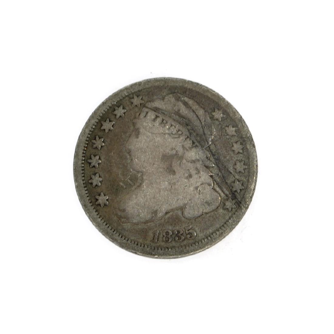 Rare 1835 Capped Bust Dime Coin: Gov. File: C-51401 Rare 1835 Capped Bust Dime Coin Asset Type: Coin Shipping: $9.95