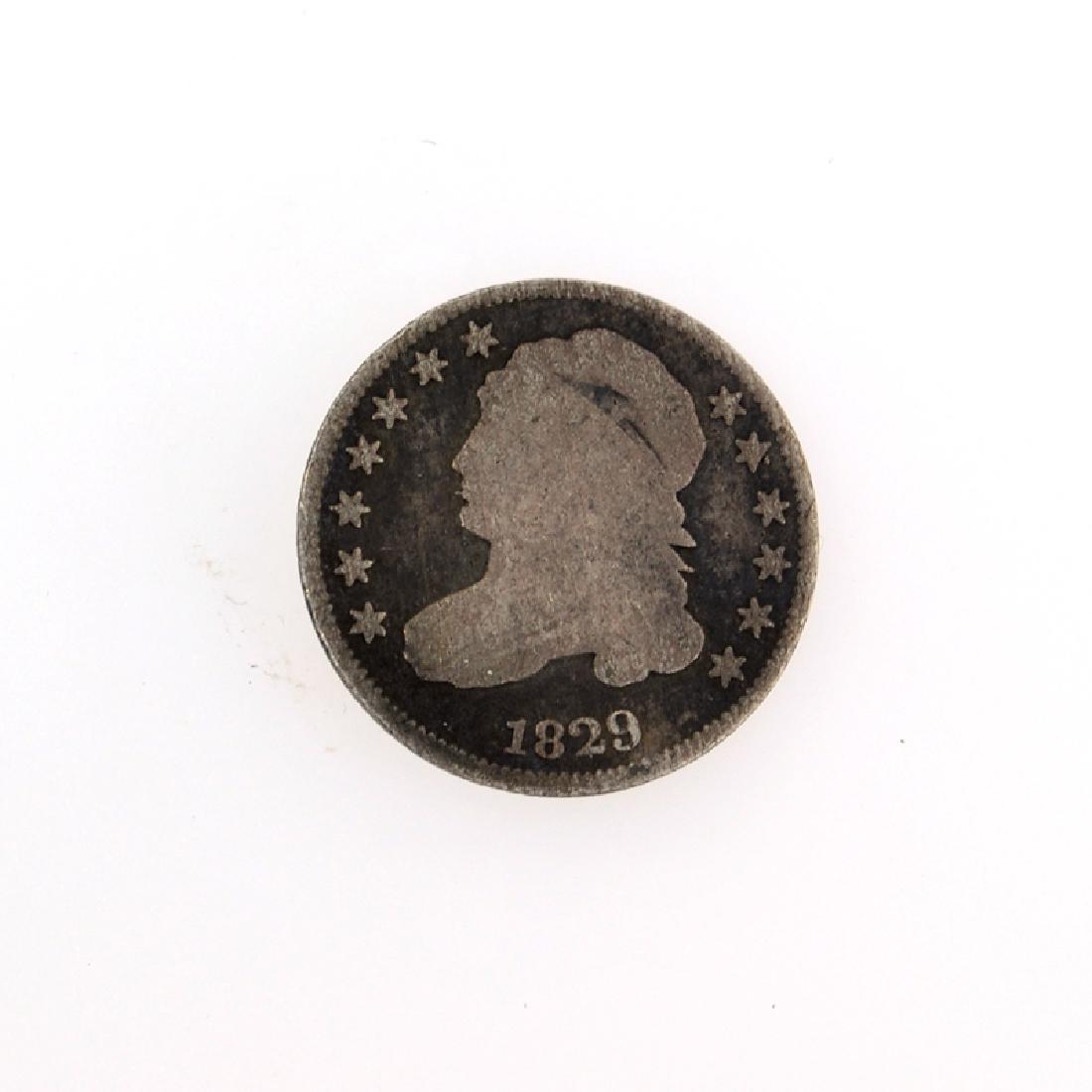 1829 Capped Bust Dime Coin: Gov. File: C-50296 1829 Capped Bust Dime Coin Asset Type: Coin Shipping: $9.95