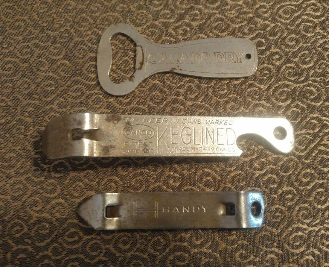 Lot of 3 Vintage Bottle Opener Church Keys Canada Dry (1 of 2)