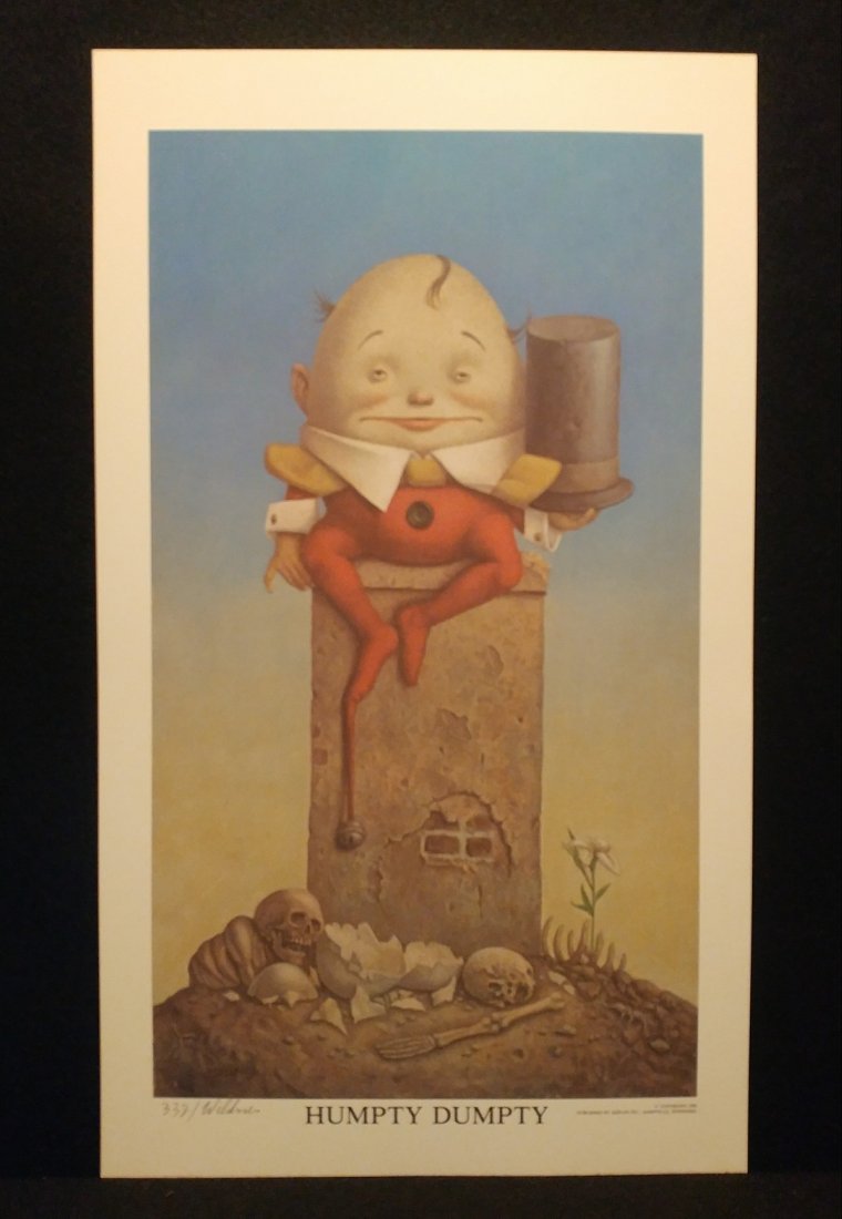 Werner Wildner Humpty Dumpty Signed Numbered Print (1 of 3)