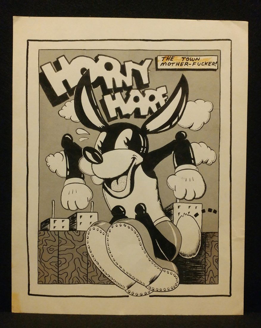 George Hansen Horny Harf Underground Comix Original Art (1 of 2)