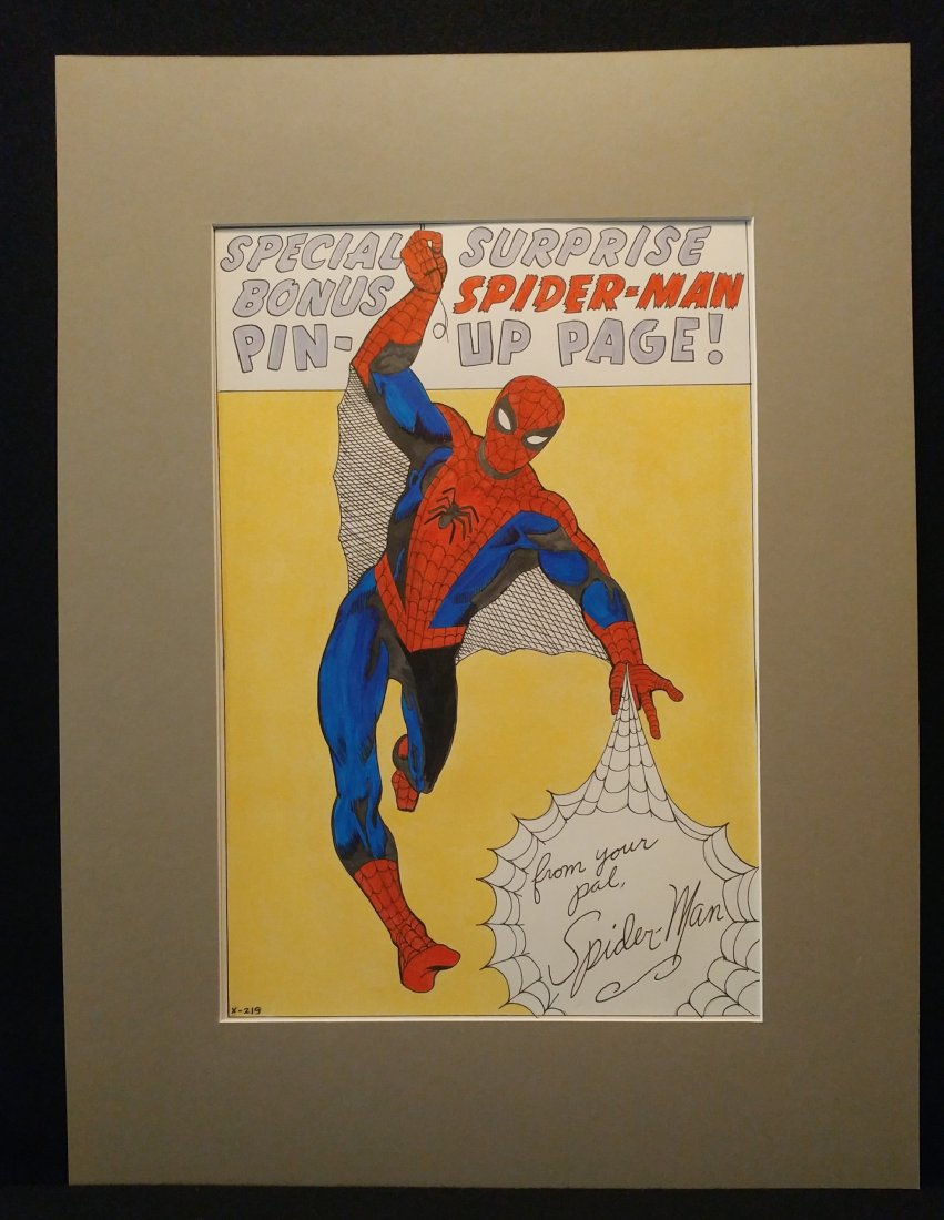 Spider-Man Special Splash Splash Page Ink Color (1 of 4)